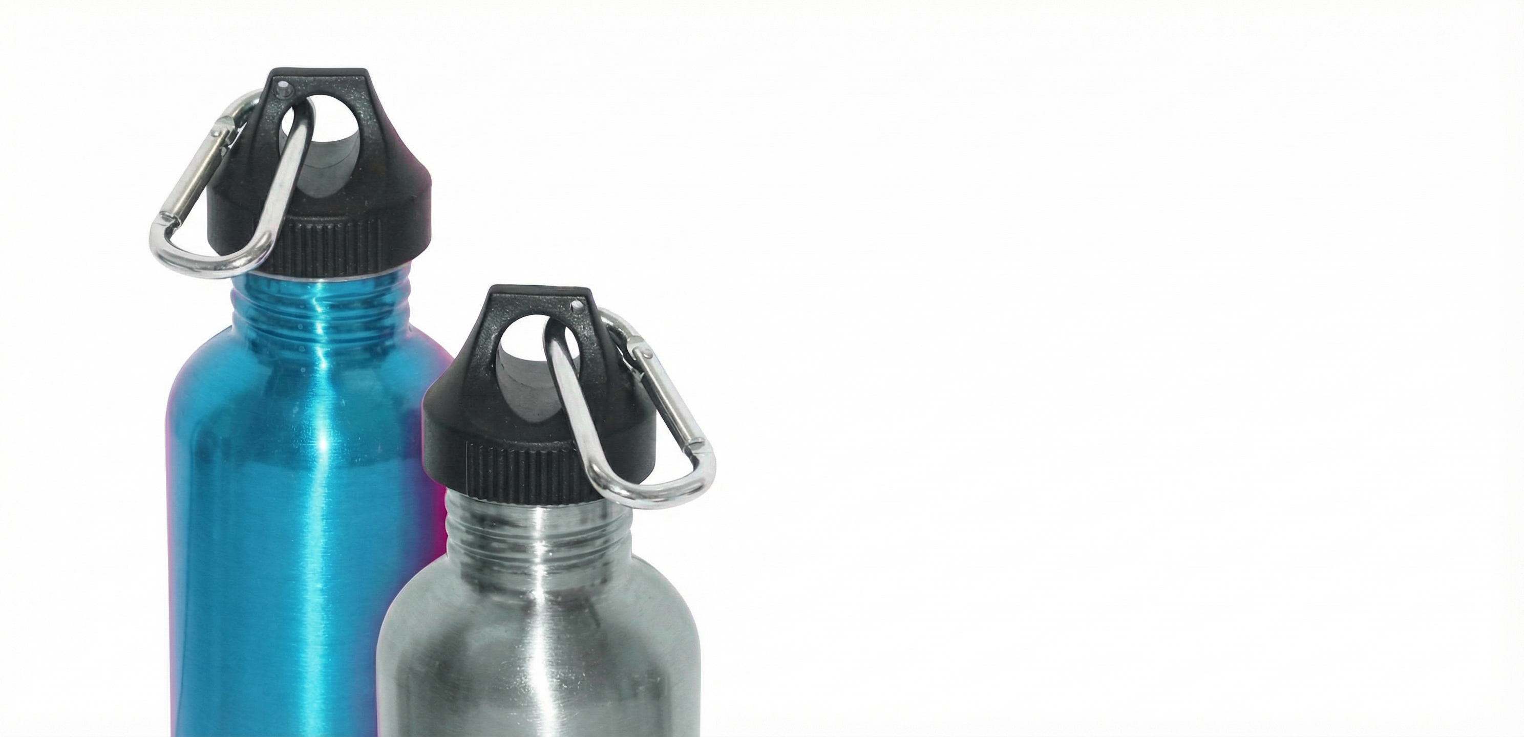 Custom branded drinkware including mugs and bottles