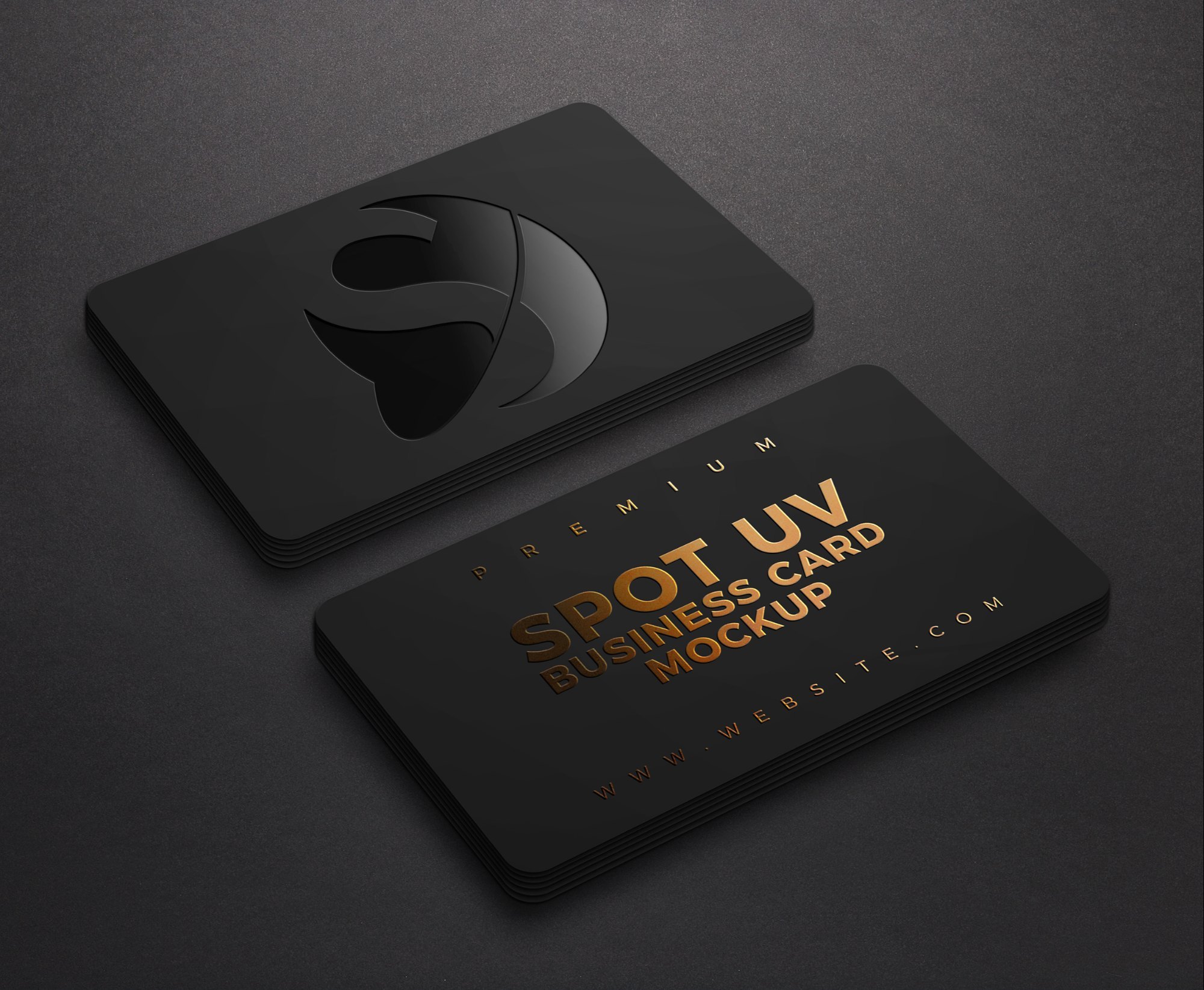 Spot UV Business Card with Square Corners