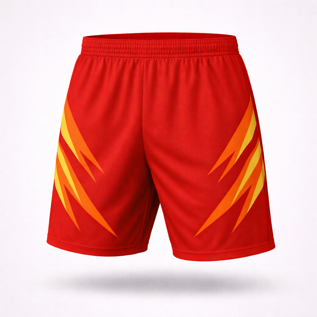 Red Soccer Shorts